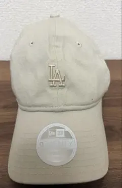 new era ドジャースミニロゴキャップ　ベージュ