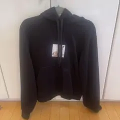 BURBERRY 鹿イラスト付き黒フードパーカー