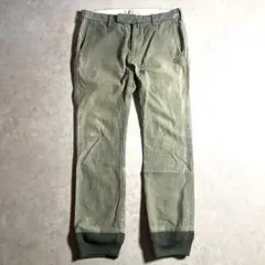 REMI RELIEF/レミレリーフ リブ付き スタッズパンツ オリーブ Sのサムネイル