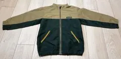 キッズジャケット ウィンドブレーカー緑とベージュ 130cm