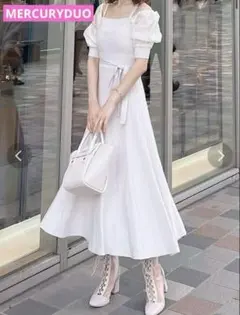 MERCURYDUO 3WAY異素材ドッキングニットワンピース