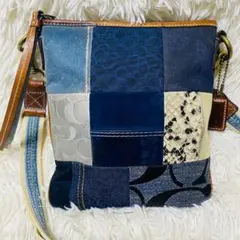 コーチ　COACH　パッチワーク　ショルダーバッグ　サコッシュ　斜め掛け