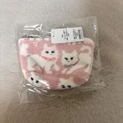 新品未開封　モフモフネコチャン　ポーチS FEILER