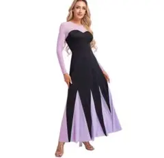 ハロウィン 仮装 アースラ ヴァネッサコスプレ バウンド Dハロ ワンピース 紫