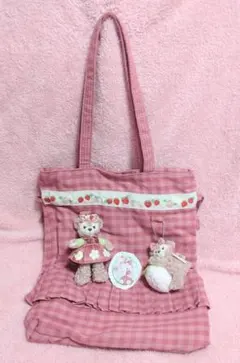 ディズニー　ハートフェルトストロベリーギフト　新品未使用　シェリーメイリュック Amazon｜ブランケット ダッフィー＆フレンズのハートフェルト