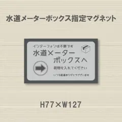 インターフォンは不要です　水道メーターボックスへ　荷物を入れて　マグネット