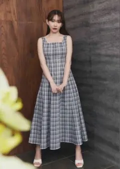 herlipto French Chic Gingham Dress Mサイズ - メルカリ