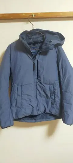 BACK NUMBER フード付きダウンジャケット Mサイズ ブルー