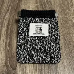 バネ口ポーチ　ハンドメイド　編み物