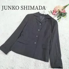 【ジュンコシマダ】レディース ブラックストラップ ジャケット 肩パット 9号のサムネイル