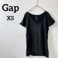 お値下げ交渉歓迎◎ Gap 【XS】 ブラック Vネック Tシャツ シンプル