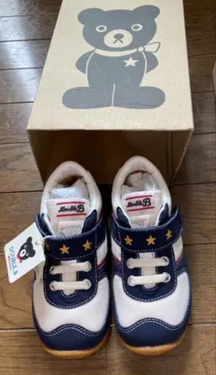 お値下げ DOUBLE.B キッズシューズ 16cm ネイビー