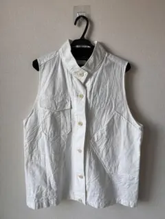 【新品】ミズイロインド　スタンドカラーワークベスト