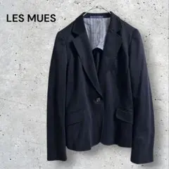 美品　LES MUES レミュー　テーラードジャケット　裏地ストライプ　オフィスのサムネイル