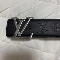 Louis Vuitton ブラックレザーベルト 115cm レシートあり - メルカリ