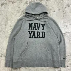 AVIREX　NAVY YARD　トップス　長袖　パーカー　古着　グレー　XL