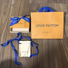 LOUIS VUITTON ギフトボックス・ショップ袋セット 青リボン