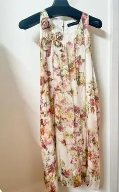 ZARA WOMAN フラワープリント ノースリーブワンピース