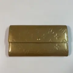 Louis Vuitton ヴェルニ ポルトフォイユサラ イエロー 長財布 - メルカリ