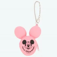 Disney ディズニー バッグチャーム ミッキーバルーン シリコン ピンク