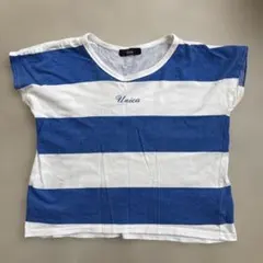 Unica 青と白のストライプ Tシャツ120のサムネイル