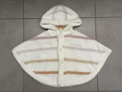 【新品未使用】gelato pique ベビーポンチョ 70〜80 フード付き