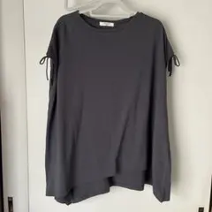 Samansa Mos2 blue 半袖Tシャツ グレー　美品のサムネイル