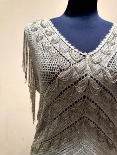 【貴重品】シルバービーズ✨VIVIENNE TAM ✨ビーズニットヴィンテージのサムネイル
