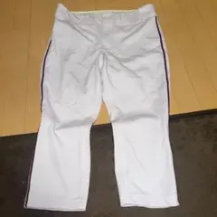 野球ズボン使用済みレッド紺ラインXO