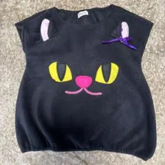 street cop 黒猫 フリース トップス 130cm ハロウィン