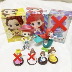 値下げQposket ディズニープリンセス　6点　(未使用、ジャンク品あり)