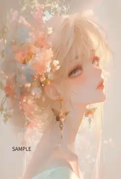 2521軽やかな花ステッカー