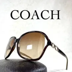 美品　COACH　HC8018　シグネイチャー　サングラス　ブラウンレンズのサムネイル