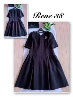 Rene 半袖ワンピース希少38 超美品　foxeyのサムネイル