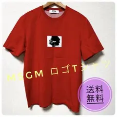 極美品】MSGM ウォーターボックスロゴTシャツ ピンク M（L相当）正規品 