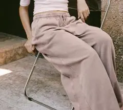 未使用★ZARA スウェットワイドパンツ/S