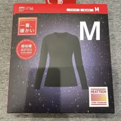 ユニクロ超極暖ヒートテックウルトラウォームクルーネックT Mサイズ　ブラック