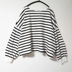 ボーダー カットソー 長袖 Mサイズ