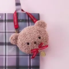 未使用 タリーズ ベアフル ポーチ ピンク 熊 フェイスポ－チ ストロベリーラテ