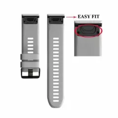 GARMIN Fenix ガーミン バンド グレー 20mm 0002-29