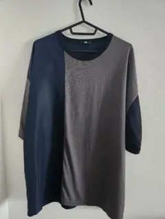 HARE　バイカラー半袖Tシャツ Sサイズ ダークグレー/ネイビー