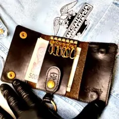 IL BISONTE ミニ財布 キーケース スマートキー 本革