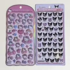 正規品 ボンボンドロップシール ミニ コットンパフィ クロミ ハローキティ 2種