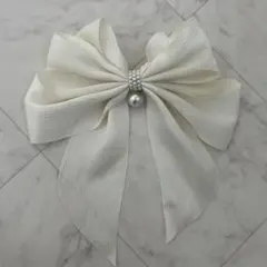 ヘアアクセサリー バレッタ リボン