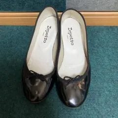 Repetto 40 ブラック バレエシューズ パンプス - メルカリ