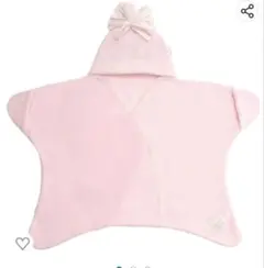 星型アフガンおくるみ　ピンク　スターラップ