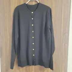 【Deuxieme Classe】 FF30　クルーネックカーディガン 黒