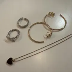 ネックレス リング イヤリング　アクセサリー セットのサムネイル