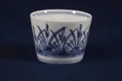 759 古伊万里染付草花蝶図輪茶碗 江戸中期 無傷美品 - メルカリ