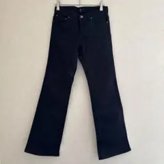 J&R 黒 フレアデニムパンツ